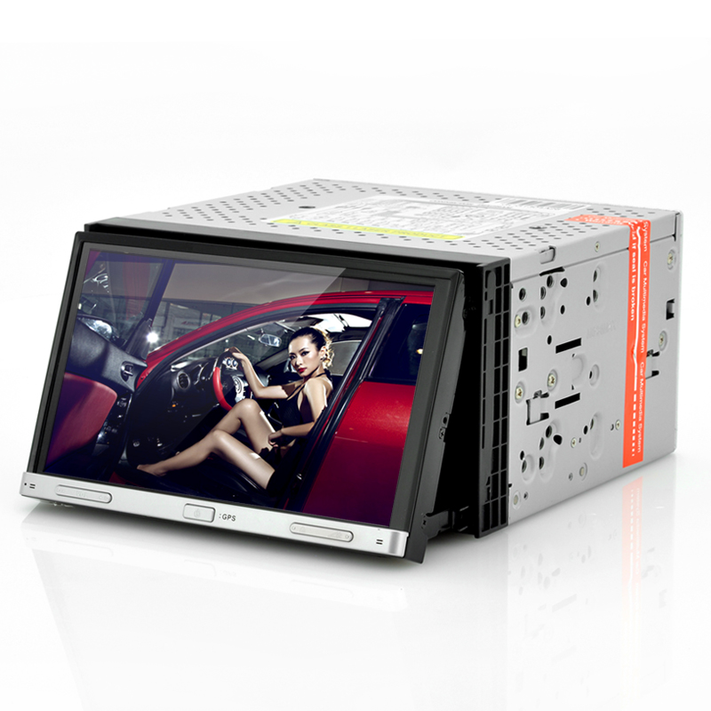 Double DIN 7 Inch Car DVD Player "Road Hog" - Motorized Panel, Touch Screen, GPS OA5164